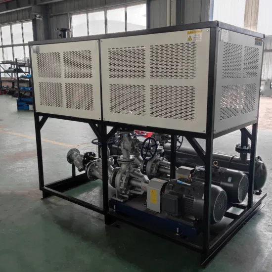 Calentador de aceite térmico montado en patín para máquina de prensado en caliente, horno de aceite de transferencia de calor